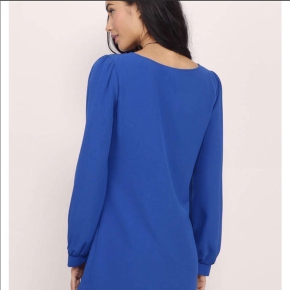 Tobi Sippin Cosmos Cobalt Blue Shift Dress, Size Small - Picture 3 of 11